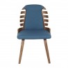 LumiSource Palm Dining Chair - Set of 2 - BLUE - Front - LumiSource Palm Dining Chair - Set of 2 - BLUE - Front