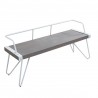 LumiSource Stefani Bench - GREY - Perspective - LumiSource Stefani Bench - GREY - Perspective