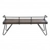 LumiSource Stefani Bench - WALNUT - Rear - LumiSource Stefani Bench - WALNUT - Rear