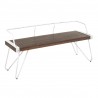 LumiSource Stefani Bench - ESPRESSO - Perspective - LumiSource Stefani Bench - ESPRESSO - Perspective