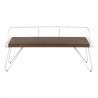 LumiSource Stefani Bench - ESPRESSO - Front - LumiSource Stefani Bench - ESPRESSO - Front