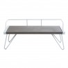 LumiSource Stefani Bench - GREY - Front - LumiSource Stefani Bench - GREY - Front