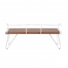 LumiSource Stefani Bench - BROWN - Rear - LumiSource Stefani Bench - BROWN - Rear