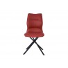 Whiteline Modern Living Marlon Dining Chair - Burgundy - Front - Whiteline Modern Living Marlon Dining Chair - Burgundy - Front