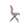 Whiteline Modern Living Marlon Dining Chair - Taupe - Side - Whiteline Modern Living Marlon Dining Chair - Taupe - Side