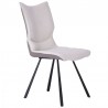 Whiteline Modern Living Silvia Dining Chair - Grey + White - Perspective - Whiteline Modern Living Silvia Dining Chair - Grey + White - Perspective