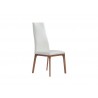 Whiteline Modern Living Ricky Dining Chair - Walnut / White - Whiteline Modern Living Ricky Dining Chair - Walnut / White