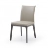Stella Dining Chair With Taupe Faux Leather - Stella Dining Chair With Taupe Faux Leather