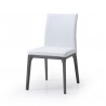 Stella Dining Chair With White Faux Leather - Stella Dining Chair With White Faux Leather