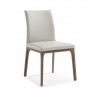 Stella Dining Chair With Taupe Faux Leather And Gray Walnut Veneer Base - Stella Dining Chair With Taupe Faux Leather And Gray Walnut Veneer Base