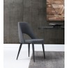 Audrey Dining Chair In Blue Navy Leather - Audrey Dining Chair In Blue Navy Leather