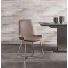 Aileen Dining Chair Taupe Faux Leather Dining Chair - Aileen Dining Chair Taupe Faux Leather Dining Chair