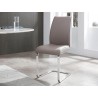 Whiteline Modern Living Katrina Dining Chair - Warm Grey - Whiteline Modern Living Katrina Dining Chair - Warm Grey