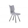 Whiteline Modern Living Silvia Dining Chair - Light Grey - Perspective - Whiteline Modern Living Silvia Dining Chair - Light Grey - Perspective