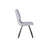 Whiteline Modern Living Silvia Dining Chair - Light Grey - Side - Whiteline Modern Living Silvia Dining Chair - Light Grey - Side