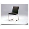 Tate Dining Chair Black Leatherette with Brushed Stainless Steel - Lifestyle - Tate Dining Chair Black Leatherette with Brushed Stainless Steel - Lifestyle