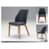  Totem Dining Chair Black Leatherette with Ash Wood Set -  Totem Dining Chair Black Leatherette with Ash Wood Set