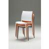 Vata Dining Chair Grey Polypropylene Dining Chair - Stacked in Different COlors - Vata Dining Chair Grey Polypropylene Dining Chair - Stacked in Different COlors
