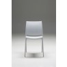 Vata Dining Chair Light Grey Polypropylene Dining Chair - Front - Vata Dining Chair Light Grey Polypropylene Dining Chair - Front