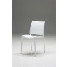 Vata Dining Chair White Polypropylene Dining Chair - Angle - Vata Dining Chair White Polypropylene Dining Chair - Angle