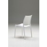 Vata Dining Chair White Polypropylene Dining Chair - Back Angle - Vata Dining Chair White Polypropylene Dining Chair - Back Angle