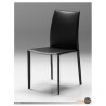 Zak Dining Chair Black Full Leather Wrap - Zak Dining Chair Black Full Leather Wrap