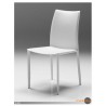 Zak Dining Chair White Full Leather Wrap - Zak Dining Chair White Full Leather Wrap
