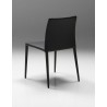 Zeno Dining Chair Black Full Leatherette Wrap - Back - Zeno Dining Chair Black Full Leatherette Wrap - Back