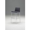 Weston Counter Stool Dark Grey Cashmere with Chrome Frame