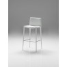 Zeno Counter Stool White Full Leatherette Wrap