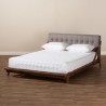 Baxton Studio Sante Upholstered Wood Platform Bed - Baxton Studio Sante Upholstered Wood Platform Bed