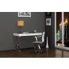 Elm Desk Large In High Gloss White With Two Drawers 