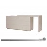 Vex Double Dresser Matte Stone - Extended - Vex Double Dresser Matte Stone - Extended