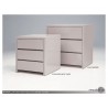 Blanche Half Dresser High Gloss Stone - Blanche Half Dresser High Gloss Stone