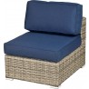 Sectional Armless Chair - Spectrum Indigo