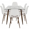 miSource Clara Dining Set - Walnut - Side - miSource Clara Dining Set - Walnut - Side