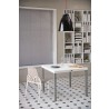 Oslo Black Rattan Dinning Table With Aluminum Tube - Lifestyle 1