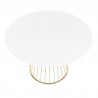 LumiSource Canary Dining Table - Gold + White - LumiSource Canary Dining Table - Gold + White