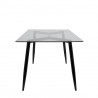 LumiSource Clara Dining Table - Black - Side - LumiSource Clara Dining Table - Black - Side