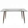 LumiSource Clara Dining Table - Brown - Rear / Front - LumiSource Clara Dining Table - Brown - Rear / Front