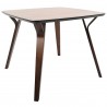 LumiSource Folia Dinette Table - Walnut - LumiSource Folia Dinette Table - Walnut