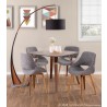 LumiSource Folia Dinette Table - Walnut - LumiSource Folia Dinette Table - Walnut