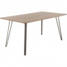 LumiSource Sedona Dining Table - BROWN - Perspective - LumiSource Sedona Dining Table - BROWN - Perspective