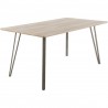 LumiSource Sedona Dining Table - LIGHT BROWN - Perspective - LumiSource Sedona Dining Table - LIGHT BROWN - Perspective
