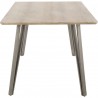 LumiSource Sedona Dining Table - LIGHT BROWN - Side - LumiSource Sedona Dining Table - LIGHT BROWN - Side