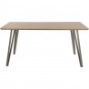 LumiSource Sedona Dining Table - BROWN - Rear / Front - LumiSource Sedona Dining Table - BROWN - Rear / Front