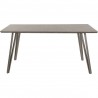 LumiSource Sedona Dining Table - DARK BROWN - Rear / Front - LumiSource Sedona Dining Table - DARK BROWN - Rear / Front