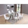 Valencia Extendable Dining Table In Grey - Lifestyle