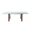 Valencia Extendable Dining Table In Walnut - Front Extended