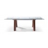 Valencia Extendable Dining Table In Walnut - Front